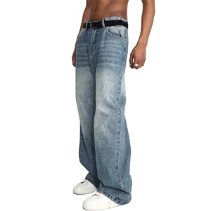 Jean baggy gris pour femme, style vintage, respirant, streetwear, taille haute, en denim, effet usé, coupe skinny - Product Image 6