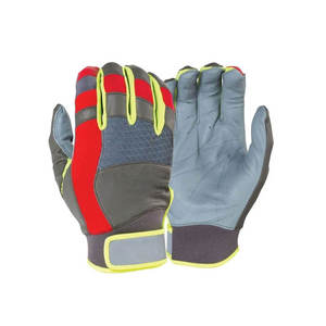 Gants de frappe professionnels en cuir véritable, paume confortable, ajustement parfait, antidérapants, pour l'entraînement et les matchs de baseball. - Product Image 2