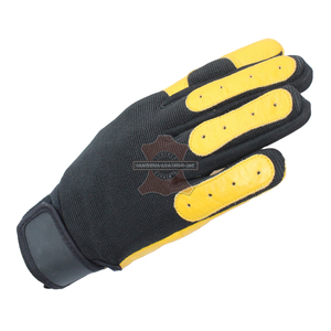 Invierno cálido amarillo cuero de vaca trabajo antideslizante transpirable trabajo pesado trabajo conductor guantes listos para enviar - Product Image 5