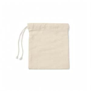 Sac à cordon en toile avec logo personnalisé, pochette de rangement réutilisable, style simple - Product Image 6