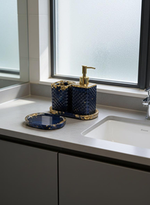 NEHA ENTERPRISES custom resin bathroom <b>set</b> top selling designer <b>soap</b> dispenser <b>set</b> for home decor and gifting - Product Image 5