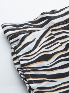 Women's Zebra Print Shorts Safari Style <b>Animal</b> <b>Pattern</b> Casual Fit - Product Image 5