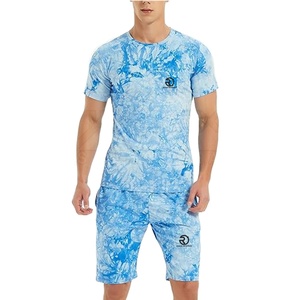 Derniers vêtements de mode Ensemble t-shirt et short pour homme Couleur unie Ensemble t-shirt et short pour adulte pour homme - Product Image 2