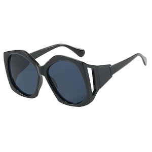 2024 New Trend Fashion Sunglasses Vintage Sunglasses Personality Lady Visor PC <b>Large</b> <b>Frame</b> Irregular Polygonal Sun Glasses - Product Image 5