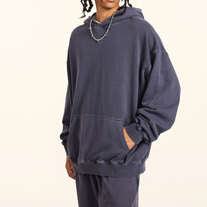 Sudadera con Capucha Extra Grande para Mujer, Color Sólido, Tejido de Algodón, Transpirable, Estilo Otoñal, Largo Regular, Manga Larga - Product Image 3