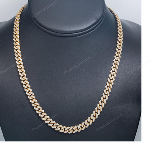 7MM 18 Inches Iced Cuban Link <b>Chain</b> 925 Sterling Silver <b>Extended</b> Clasp Men's Hip Hop Thick Miami Luxury Statement Jewelry - Product Image 3