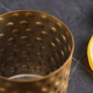 Verre à vin en métal personnalisé avec logo, incassable, style rétro à pois, gobelet à cocktail vintage en métal pour mariage et fête - Product Image 5