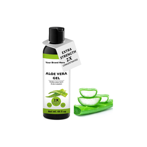 Aromasong Int. Gel d'aloe vera biologique en marque privée, 44 oz, hydratant apaisant pour le visage, crème hydratante de jour et de nuit, tous types de peaux, fabriqué aux États-Unis - Product Image 1