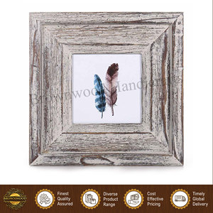 Good Quality Modern Design Wall Decorative Handmade <b>White</b> Antique Color Solid Mango Wood Photo <b>Frame</b> at Low Market Price - Product Image 3