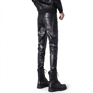 Pantalones de Cuero de Última Moda, Diseño Nuevo, Pantalones de Cuero para Hombre al Mejor Precio, Calidad al por Mayor, Estilo Motero, Ropa de Invierno - Product Image 2