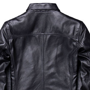 Veste d'hiver décontractée unisexe en cuir de vachette véritable OEM ODM de qualité supérieure, imperméable, respirante, séchage rapide, col montant - Product Image 4
