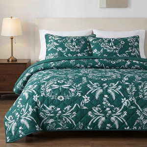 ชุดเครื่องนอน Emerald Mist 3 ชิ้น ลายเพชรเย็บติดกัน ผ้าฝ้ายผสม T-150 ใช้ได้ทุกฤดู สำหรับใช้ในบ้าน ทนทาน สวยงาม - Product Image 2