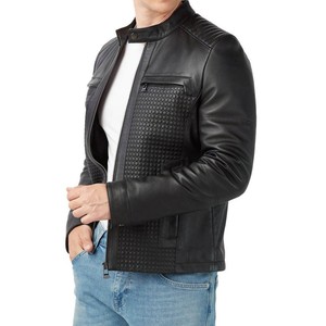 Chaquetas de Cuero de Moda para Hombre, Estilo Urbano, de Invierno, Buena Calidad, Cuello Alto Único, Precio Razonable, Diseño con Logotipo Frontal - Product Image 3