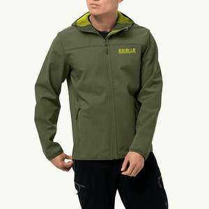 <b>Waterproof</b> Hooded <b>Thin</b> Windbreaker <b>Jacket</b> with Front Logo Stylish Design for Outdoor Sports & Daily Casual Wear Winter - Product Image 1
