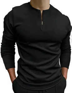 Polo pour homme en coton, coupe ajustée, élégant et tendance, pour un style décontracté et moderne au quotidien - Product Image 2