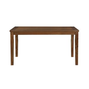 Set da Pranzo in Stile Transizionale 7 Pezzi, Finitura Ciliegio, Tavolo da Pranzo e 6 Sedie Laterali con Sedili Imbottiti in Tessuto Texturizzato - Product Image 3