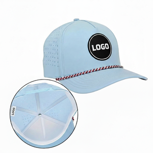 Casquette de golf respirante en polyester, protection UV, casquette de baseball, vêtements de sport performants, broderie personnalisée en gros, casquette texturée - Product Image 5