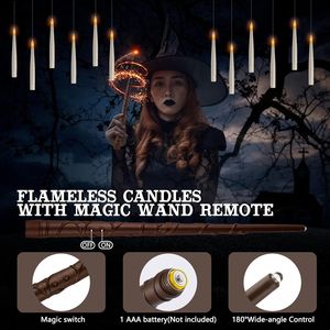 20 Candele LED Galleggianti con Telecomando, Candele Magiche Senza Fiamma per Halloween, Decorazioni Luminose Tremolanti - Product Image 3