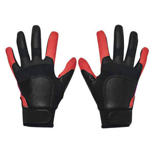 Guantes de Bateo de Cuero Blanco WARPRO INDUSTRY para Zurdos, Diseño Personalizado, Acolchados, Cierre de Velcro, Unisex, para Adultos, Entrenamiento - Product Image 4