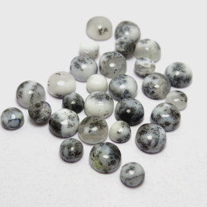 Opale dendritique naturelle cabochon, pierre précieuse en vrac, opale dendritique pour la fabrication de bijoux - Product Image 1