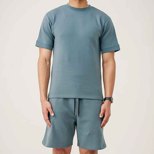 Ensemble T-shirt et short imprimé pour homme, style hip-hop, 100 % coton, séchage rapide, écologique, idéal pour l'été, prix bas, très vendu - Product Image 2