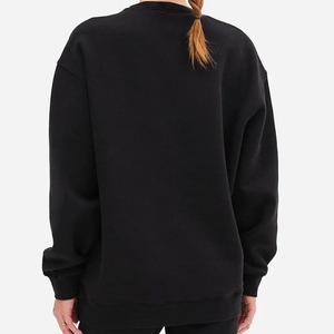 Sweat-shirt de sport pour femme avec logo personnalisé, en coton épais 100%, col rond, chaud, décontracté, à manches longues - Product Image 2