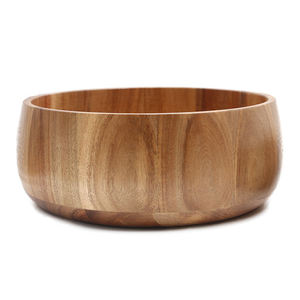 Best Quality <b>Large</b> Wooden Serving <b>Bowl</b> for Salad Fruit Mixing <b>Bowl</b> Natural Wood Kitchenware Available at Export Price - Product Image 4