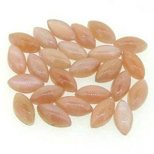 Natural <b>Peach</b> Moonstone Hight <b>Top</b> Necklace Cabochon Gemstone Marquise Smooth Loose Gemstone Suppliers Jewelry Making Gemstone - Product Image 2