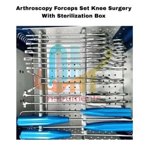 Juego de 16 Instrumentos Manuales para Artroscopia de Rodilla, Kit de Punzones de Alta Calidad, Acero Inoxidable de Grado Médico, Estándar Alemán, Caja con Certificación ISO/CE - Product Image 5