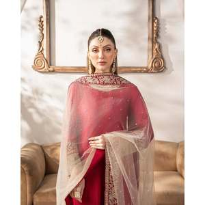 Women's Party Wear Embroidered <b>Suit</b> Set with Sequential Work Coding - Product Image 2