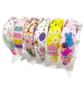 Handmade Luxury Women's <b>Hair</b> <b>Band</b> Stylish Multi-Color Cherry Beaded Embroidery with Rhinestones Latest Fashionable for <b>Weddings</b> - Product Image 2