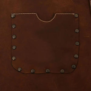 ผ้ากันเปื้อนสั่งทำพิเศษ ผ้ากันเปื้อนหนังแท้คุณภาพสูง แฟชั่นทันสมัย ผ้ากันเปื้อนเชฟหนัง พร้อมโลโก้ - Product Image 3