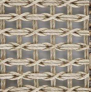 Elegante alfombra de yute con un deslumbrante patrón de círculos concéntricos con efecto 3D en tonos naturales. Disponible a precios de mayorista. - Product Image 6