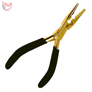 Pinzas Profesionales para Extensiones de Cabello Remy Brasileño, 100% Acero Inoxidable, Herramienta de Sellado de Micro Anillos, Venta al por Mayor OEM - Product Image 4
