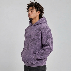 <b>Trendy</b> men acid wash <b>hoodies</b> with stylish printed graphics soft texture relaxed silhouette and durable everyday comfort - Product Image 6