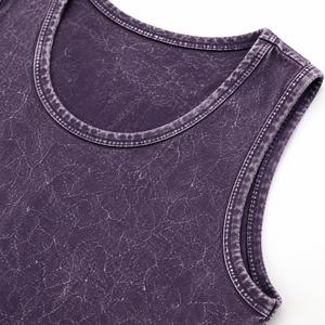 <b>Men's</b> O-Neck Sleeveless <b>Tank</b> <b>Top</b> Solid Color Washed <b>Knitted</b> Casual Fit Acid Wash <b>Men</b> <b>Tank</b> <b>Top</b> Solid Design 100% Cotton - Product Image 5