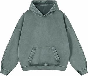 เสื้อฮู้ดดี้ทรงโอเวอร์ไซส์ ล้างสีแบบแอซิดวอช สำหรับผู้ชายและผู้หญิง วินเทจ ผ้าฝ้าย สตรีทแวร์ เรียบง่าย สไตล์พรีปปี้ เสื้อกันหนาวมีฮู้ดสำหรับฤดูใบไม้ร่วง - Product Image 6