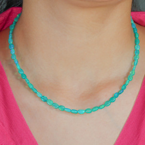 GOODSTONE Opal Beaded Necklace 925 Sterling Silver Natural White Tumble <b>Beads</b> 16+2 Inch Classic Style Everyday Wear - Product Image 6