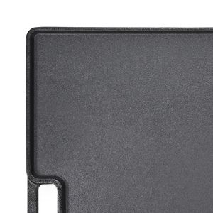 Piastra in ghisa reversibile da 24,6 x 42,4 cm, pre-stagionata, a doppio bruciatore, rettangolare, antiaderente, per famiglie - Product Image 5