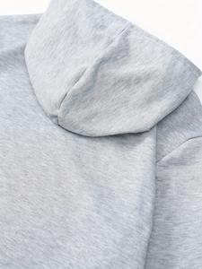 Survêtement oversize évasé d'inspiration streetwear avec sweat à capuche à épaules tombantes, pantalon évasé taille haute et coutures de qualité supérieure - Product Image 2