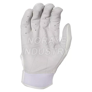 Gants de frappe de baseball personnalisés avec logo d'équipe, blancs, sublimés, de qualité supérieure - Product Image 2