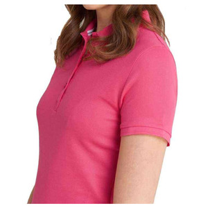 Camisas polo para mujer, mezcla de algodón, manga holgada, camisas de verano, tela transpirable, diseño con botones, impresión de logotipo personalizado, camisas polo para mujer - Product Image 2