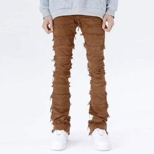 Pantalones Clásicos de Lona de Cintura Media, Ligeros, con Costuras Duraderas, Tacto Suave, para Uso Diario Informal, MOQ Bajo - Product Image 1