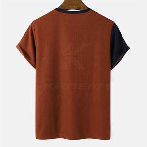 T-shirt pour homme de haute qualité 100% coton, logo personnalisé, respirant, séchage rapide, coupe classique, position du logo sur le devant - Meilleur prix en ligne - Product Image 2