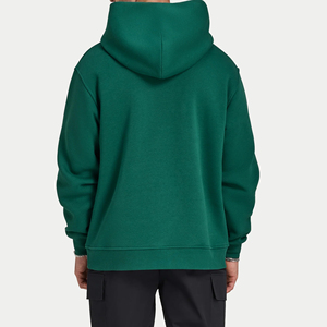 <b>Men's</b> Oversized Hooded Sweatshirt Solid <b>Black</b> Cotton Fleece Casual Pullover Pocket Design Autumn Wear 2026 - Product Image 3