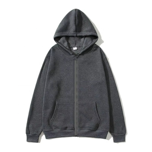 Custom Unisex Solid <b>Black</b> Pullover Fleece <b>Zipper</b>-Up <b>Hoodie</b> Winter Oversized Breathable Digital Wholesale Hooded Sweatshirt - Product Image 5