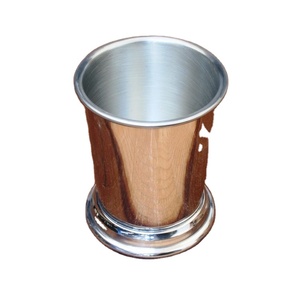 Customized Drinkware Mint Julep Cup Creative Metal <b>Table</b> Top Decor Cocktail Mojito Julep Glass for Bar and Home - Product Image 1