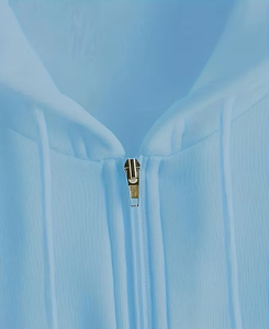 Ensemble décontracté 2 pièces pour femme : sweat à capuche d'hiver respirant en polaire, haut tricoté à manches longues et jupe en polyester/coton écologique - Product Image 3