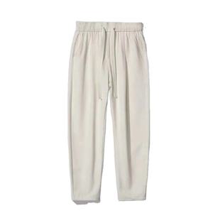 Pantalon de survêtement surdimensionné personnalisé pour homme – Qualité supérieure, séchage rapide, décontracté, coupe droite, fuselé, ample, polyvalent, tendance, couleur unie - Product Image 1