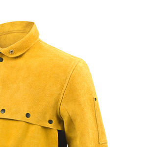 Chaqueta de protección para soldadura con aislamiento térmico, ropa de seguridad de alta resistencia, chaqueta de protección de cuero para la industria de la soldadura - Product Image 2